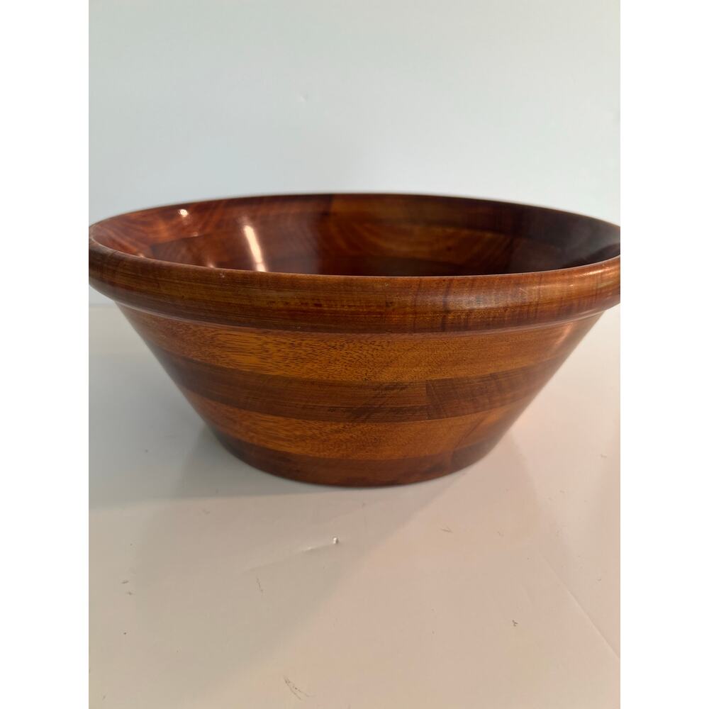 New Dark Wood Salad Bowl JL